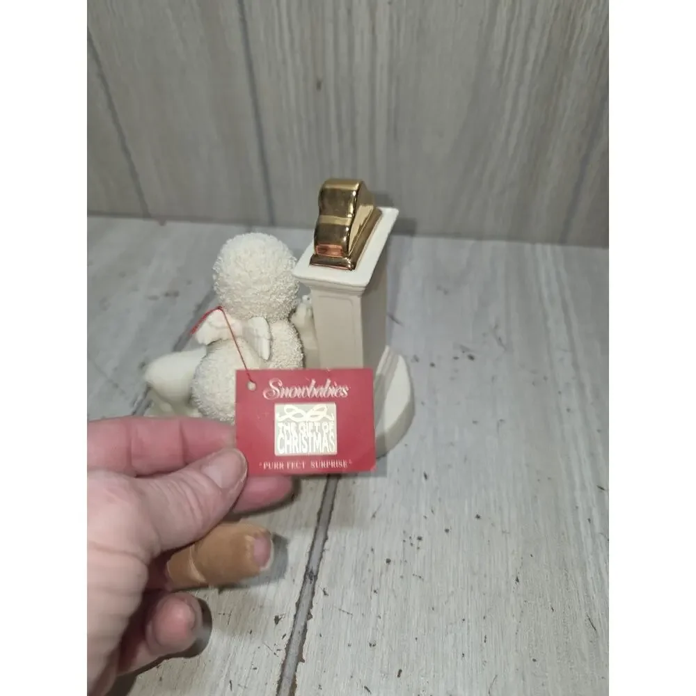 Vtg Department 56 Snowbabies Purr-fect Surprise Cat Kittens #69709 NWT